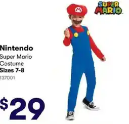 BIG W Nintendo Super Mario Costume offer