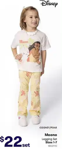 BIG W Moana Legging Set offer
