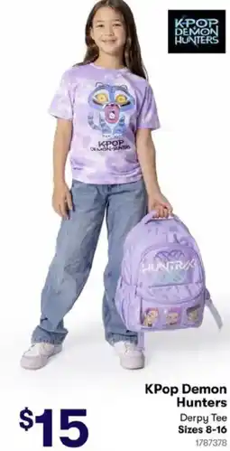 BIG W KPop Demon Hunters Derpy Tee offer
