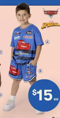 BIG W Spider-Man Mesh Tee or Mesh Shorts offer