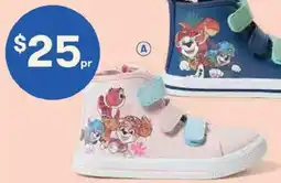 BIG W PAW Patrol Kids High Top Casual Shoes offer