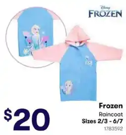 BIG W Frozen Raincoat offer