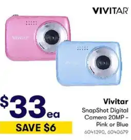 BIG W Vivitar SnapShot Digital Camera 20MP - offer