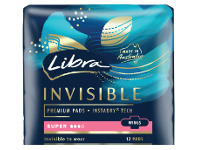 ePharmacy Libra Pads Invisible Body Fit with Wings Super 12 offer