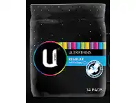 ePharmacy Kotex U Ultra Thin Wings Regular 14 offer