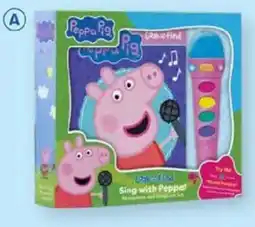 BIG W Sing with Peppa Look & Find Microphone & Songbook Set Age: 3+ offer