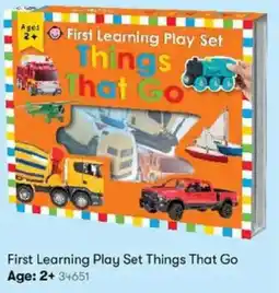 BIG W First Learning Play Set Things That Go Age: 2+ offer