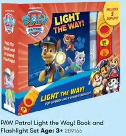 BIG W PAW Patrol Light the Way! Book and Flashlight Set Age: 3+ offer