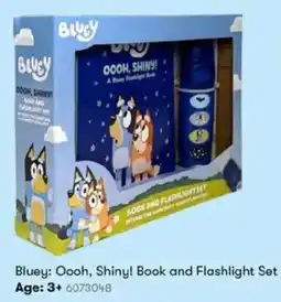 BIG W Bluey: Oooh, Shiny! Book and Flashlight Set Age: 3+ offer