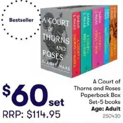BIG W A Court of Thorns and Roses Paperback Box Set-5 books offer