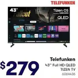 BIG W Telefunken 43" Full HD QLED TIZEN TV offer