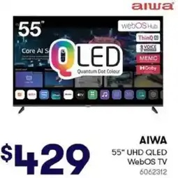 BIG W AIWA 55" UHD QLED WebOS TV offer