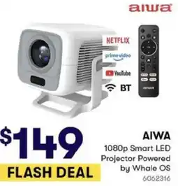 BIG W AIWA 1080p Smart LED Projector Powered by Whale OS offer