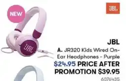 BIG W JR320 Kids Wired On- Ear Headphones offer