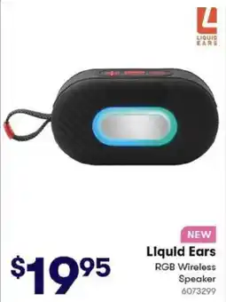 BIG W Liquid Ears RGB Wireless Speaker offer