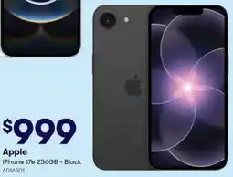 BIG W Apple iPhone 17e 256GB offer