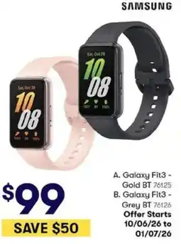 BIG W Galaxy Fit3 or Galaxy Fit3 offer