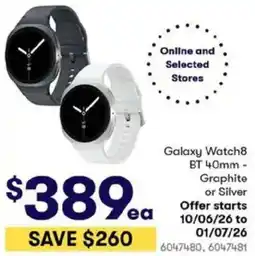 BIG W Galaxy Watch8 BT 40mm offer
