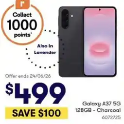 BIG W Galaxy A37 5G 128GB offer