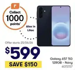 BIG W Galaxy A57 5G 128GB offer