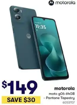 BIG W motorola moto g06 64GB offer