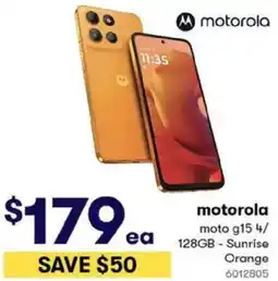 BIG W motorola moto g15 4/ 128GB offer