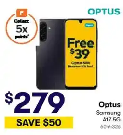 BIG W Optus Samsung A17 5G offer