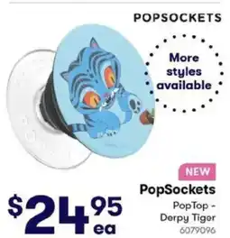 BIG W PopSockets PopTop Derpy Tiger offer