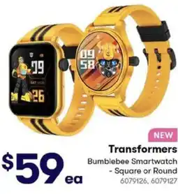 BIG W Transformers Bumblebee Smartwatch offer