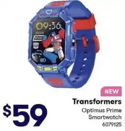 BIG W Transformers Optimus Prime Smartwatch offer