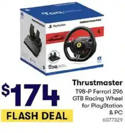BIG W Thrustmaster T98-P Ferrari 296 GTB Racing Wheel for PlayStation & PC offer