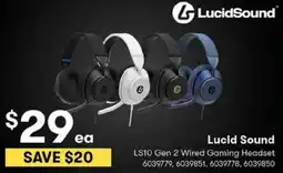 BIG W Lucid Sound LS10 Gen 2 Wired Gaming Headset offer