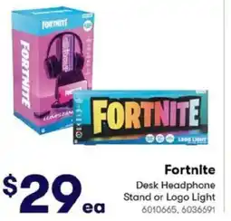 BIG W Fortnite Desk Headphone Stand or Logo Light offer