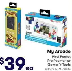 BIG W My Arcade Pixel Pocket Pro Pacman or Gamer V-Tetris offer