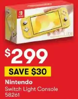 BIG W Nintendo Switch Light Console offer