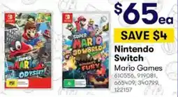 BIG W Nintendo Switch Mario Games offer