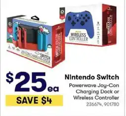 BIG W Nintendo Switch Powerwave Joy-Con Charging Dock or Wireless Controller offer