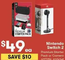 BIG W Nintendo Switch 2 Premium Starter Pack or Camera offer