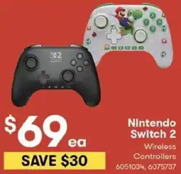 BIG W Nintendo Switch 2 Wireless Controllers offer