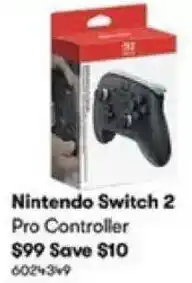 BIG W Nintendo Switch 2 Pro Controller offer