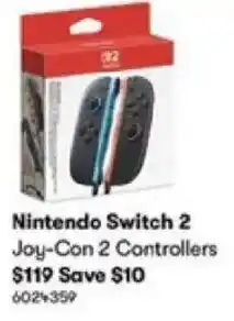 BIG W Nintendo Switch 2 Joy-Con 2 Controllers offer