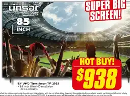 The Good Guys 85" UHD Tizen Smart TV 2025 offer