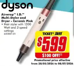 The Good Guys Airwrap I.D. Multi-Styler and Dryer Ceramic Pink offer