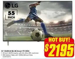 The Good Guys 55* OLED AI B6 4K Smart TV 2026 offer