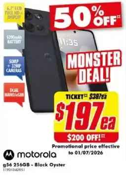 The Good Guys g56 256GB - Black Oyster offer