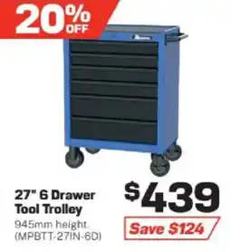 Repco 27" 6 Drawer Tool Trolley offer