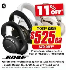 The Good Guys QuietComfort Ultra Headphones (2nd Generation) offer