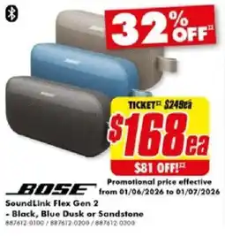 The Good Guys SoundLink Flex Gen 2 offer