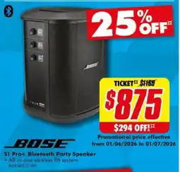 The Good Guys S1 Pro+ Bluetooth Party Speaker offer