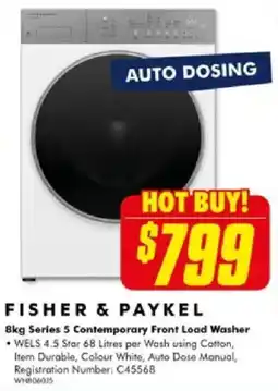 The Good Guys Series 5 Contemporary Front Load Washer offer